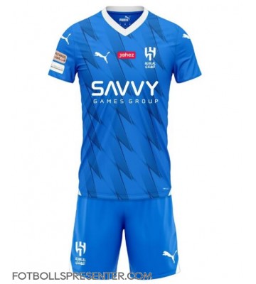 Al-Hilal Hemmatröja Barn 2023-24 Kortärmad (+ korta byxor)